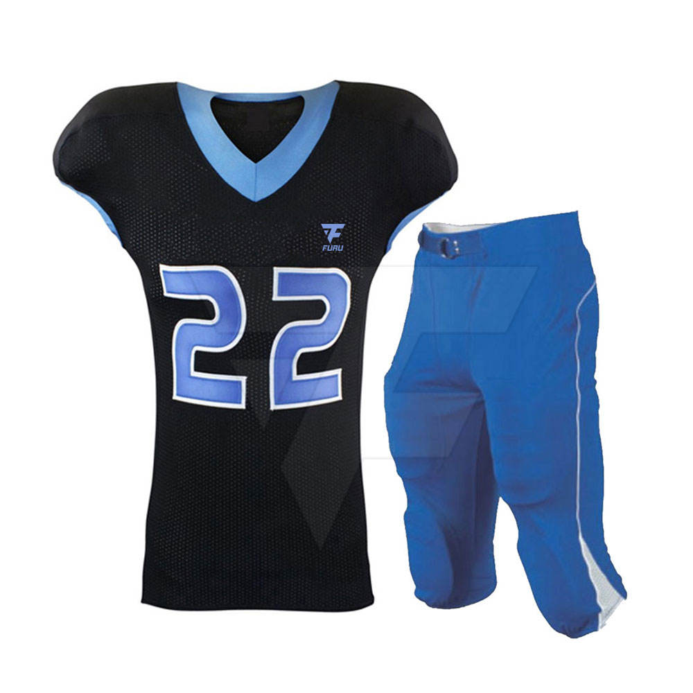 100 % Polyester Made Breathable American Football Uniform New Style Plain American Football Uniforms
